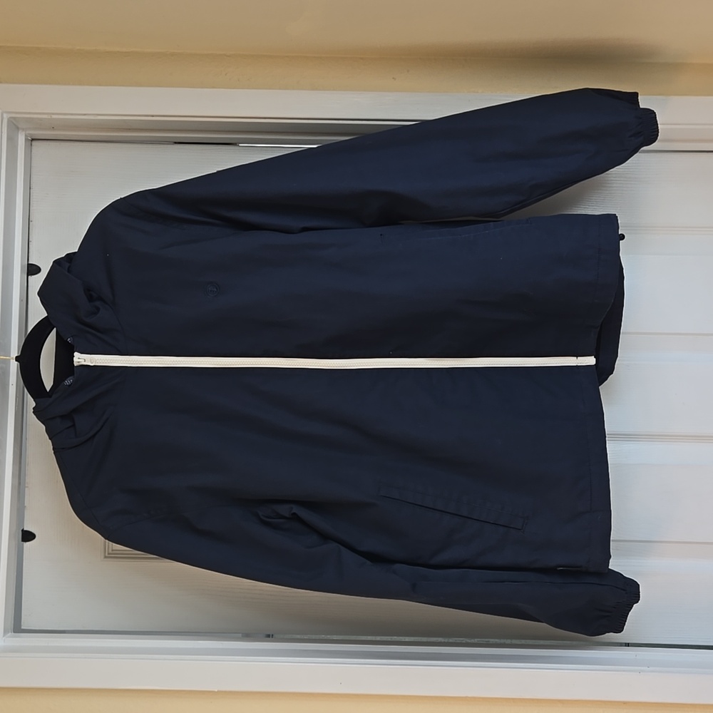 Mens medium blue Element Alder jacket with zipper and hood